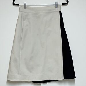 NWOT Revolve Per Se Color Block Wrap Skirt Pleated Panel Size 2